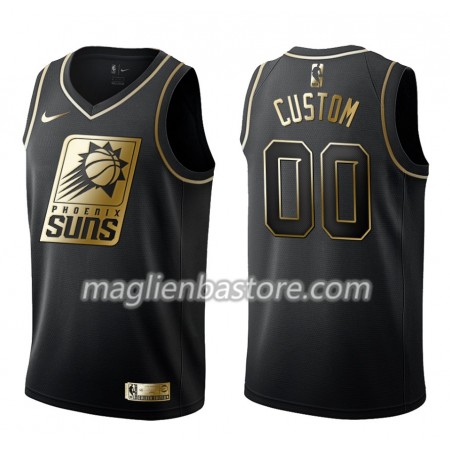 Maglia NBA Phoenix Suns Personalizzate Nike Nero Golden Edition Swingman - Uomo